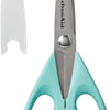KitchenAid All Purpose Kitchen Shears with Protective Sheath Durable Stainless Steel Scissors, Dishwasher Safe, Soft Grip Comfort Handle, 8.72 Inch, Aqua Sky