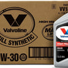 Valvoline Full Synthetic High Mileage with MaxLife Technology SAE 0W-20 Motor Oil 5 QT, Case of 3