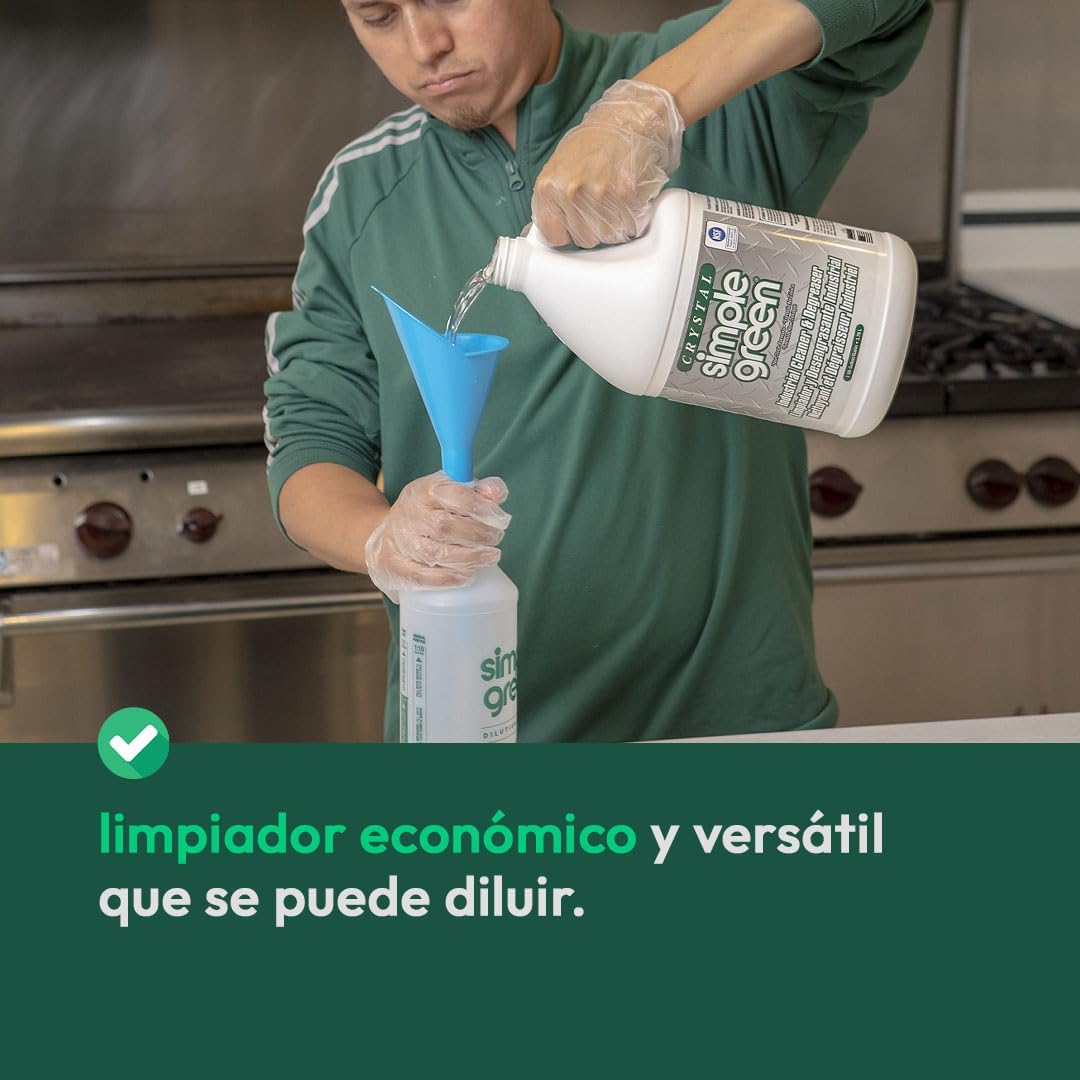 Simple Green 19128 Crystal Industrial Cleaner/Degreaser, 1 Gallon Bottle