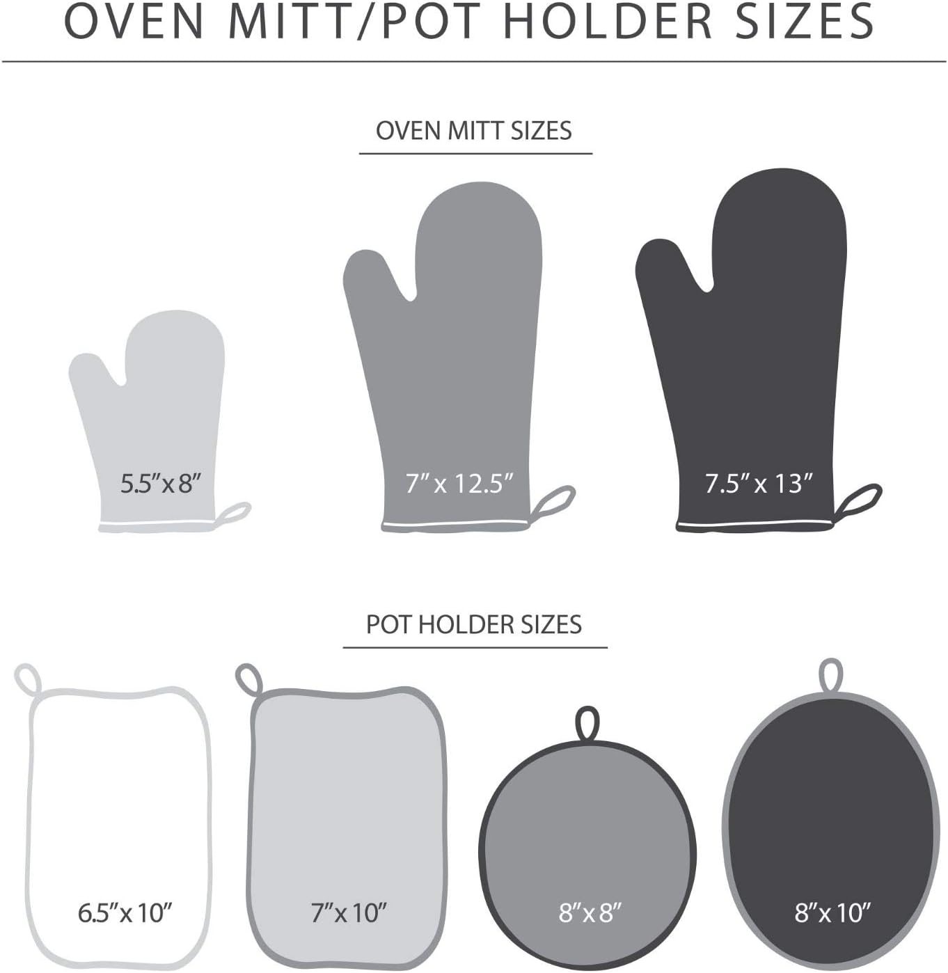 KitchenAid Asteroid Mini Oven Mitt Set, 5.5"x8", Charcoal Grey, 2 Piece