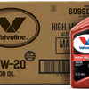 Valvoline Full Synthetic High Mileage with MaxLife Technology SAE 0W-20 Motor Oil 5 QT, Case of 3