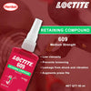 Genuine Henke Loctite 609 X 50ml Retaining Compound, General Purpose, Green Color