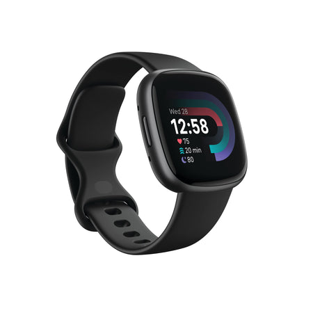 Fitbit Versa 4 Fitness Smartwatch with Daily Readiness, GPS, 24/7 Heart Rate, 40+ Exercise Modes, Sleep Tracking and more, Waterfall Blue/Platinum, One Size (S & L Bands Included)