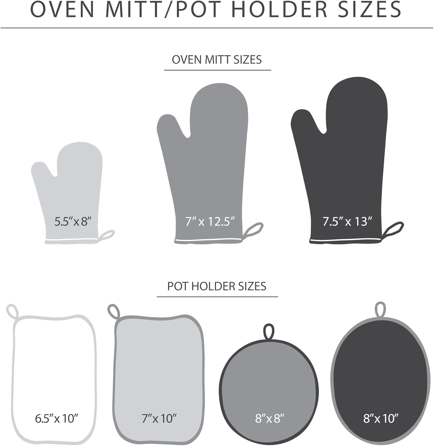KitchenAid Asteroid Mini Oven Mitt Set, 5.5"x8", Charcoal Grey, 2 Piece