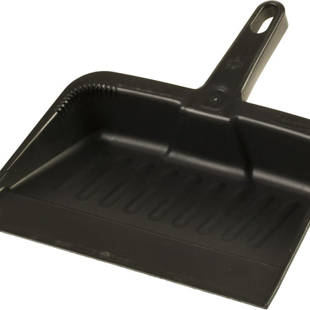 Rubbermaid Commercial Products 12.25, Heavy-Duty Dust Pan, Durable Plastic, Charcoal, Ideal for Industrial/Professional Debris Collection & Home Cleaning