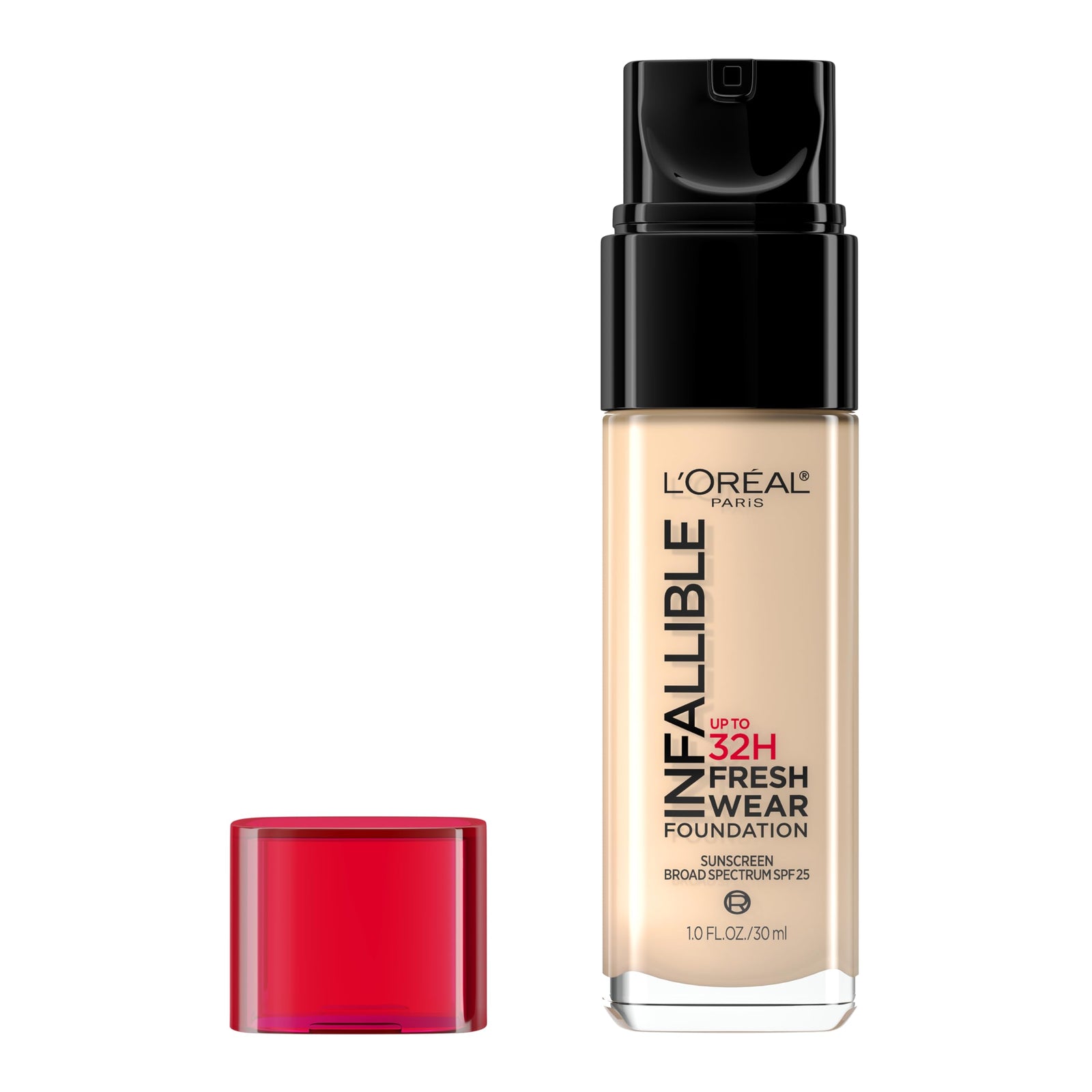L'Oreal Paris Makeup Infallible Up to 32 Hour Fresh Wear Lightweight Foundation, 440 Natural Rose, 1 Fl Oz, Packaging May Vary