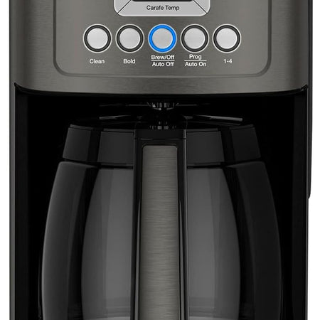 Cuisinart 14-Cup Coffee Maker, Programmable PerfecTemp Glass Carafe Coffee Machine with 1-4 Cup Setting, Brew Strength Control and Brew Pause, Stainless Steel, DCC-3200WNAS, White