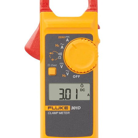 Fluke-301D/ESP, 600A AC/DC Clamp Meter with Slim Body and Thin Jaw Arm