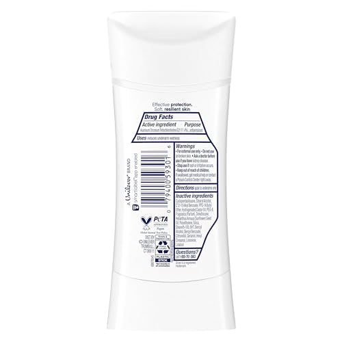 Dove Advanced Care Antiperspirant Deodorant Stick Sheer Cool for Soft, Resilient Skin, with 72-Hour Sweat & Odor Protection, 2.6 oz