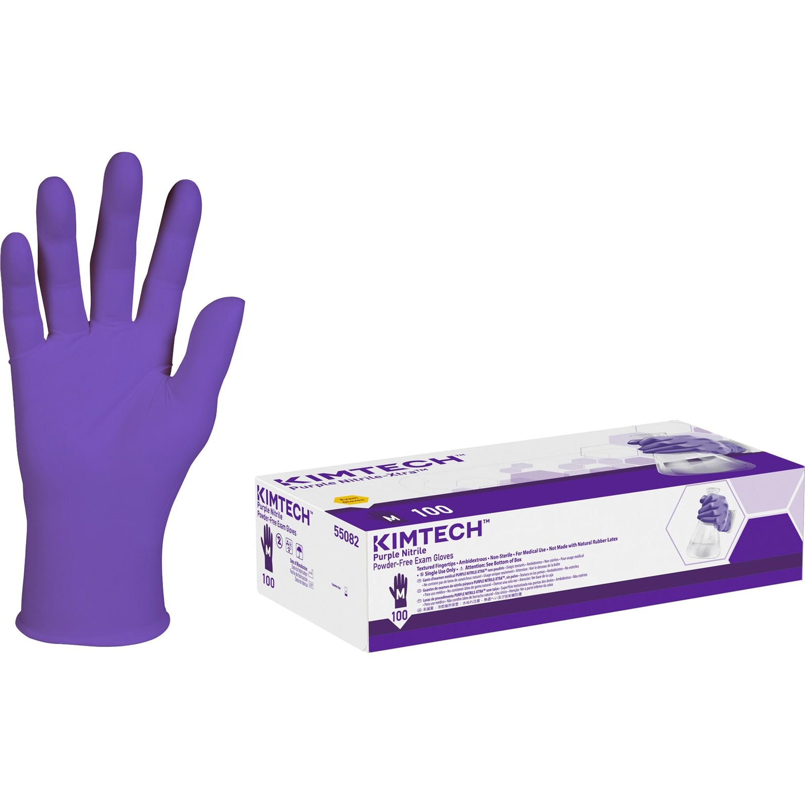 Kimberly-Clark® Safeskin Purple Nitrile Exam Gloves, Extra-Large, Purple, Box Of 90