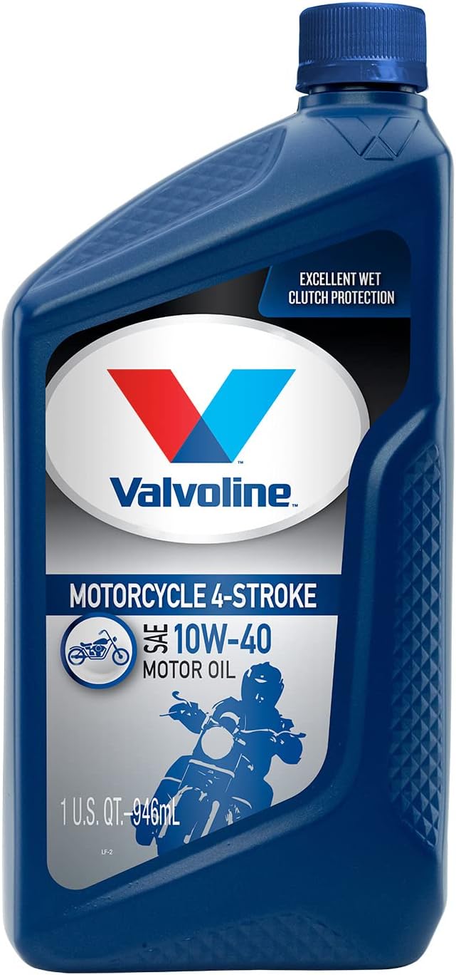 Valvoline 4-Stroke Motorcycle Full Synthetic SAE 10W-40 Motor Oil 1 QT (Pack of 3)