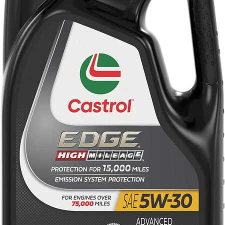 Castrol EDGE High Mileage 5W-30 Advanced Full Synthetic Motor Oil, 1 Quart