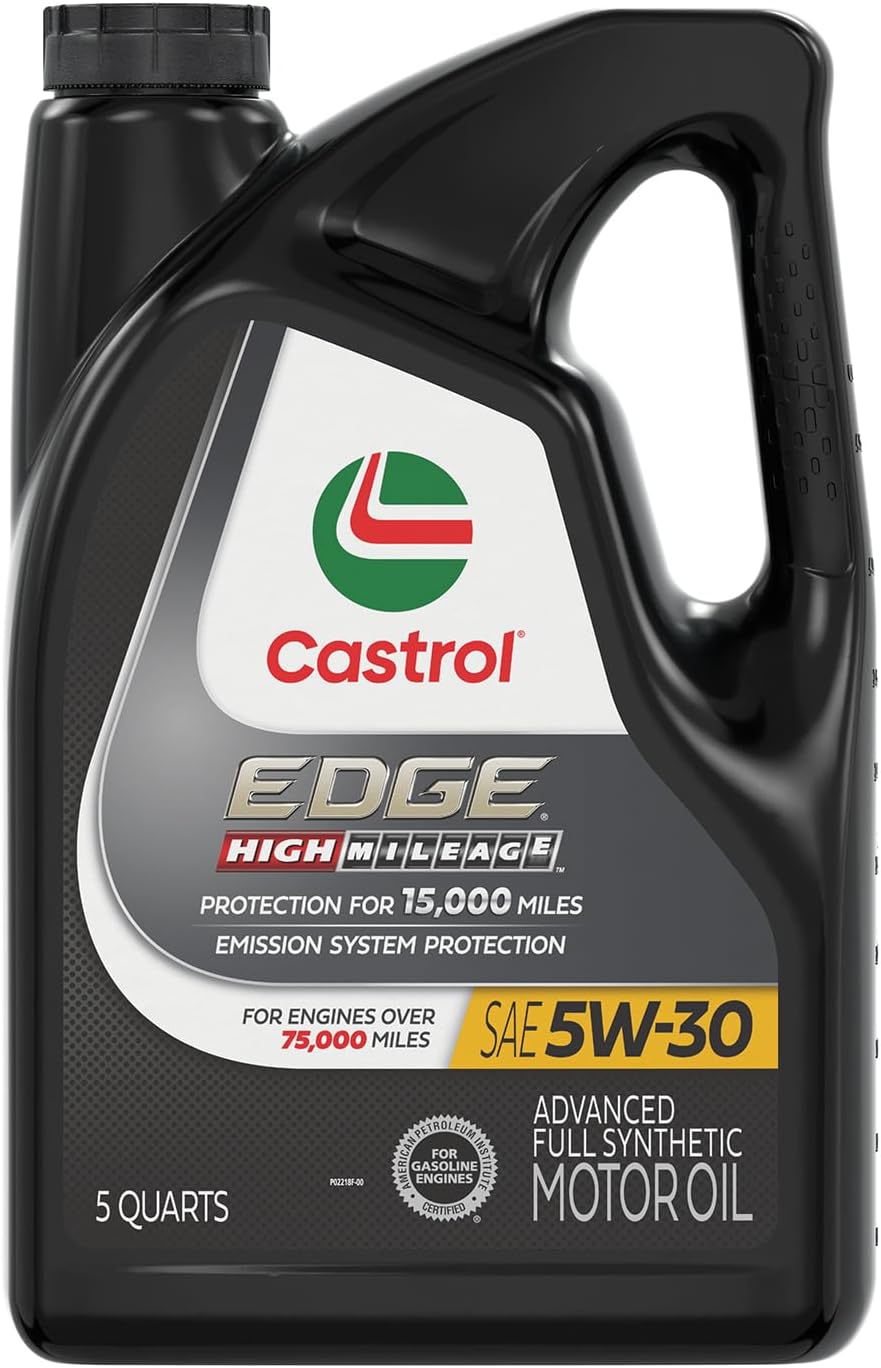 Castrol EDGE High Mileage 5W-30 Advanced Full Synthetic Motor Oil, 1 Quart