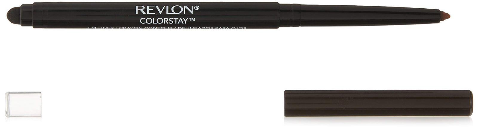 Revlon ColorStay Pencil Waterproof Eyeliner, Smudge-Proof, Eye Makeup with Built-In Sharpener, Stocking Stuffer for Women, 201 Black, 0.01 oz