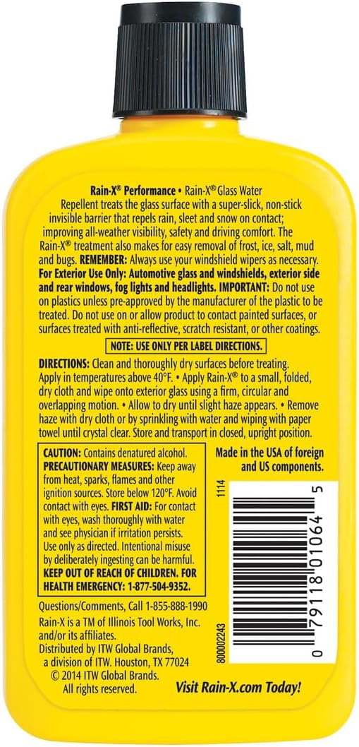 Rain-X 630168 Glass Water-Repellent Aerosol 12 oz.