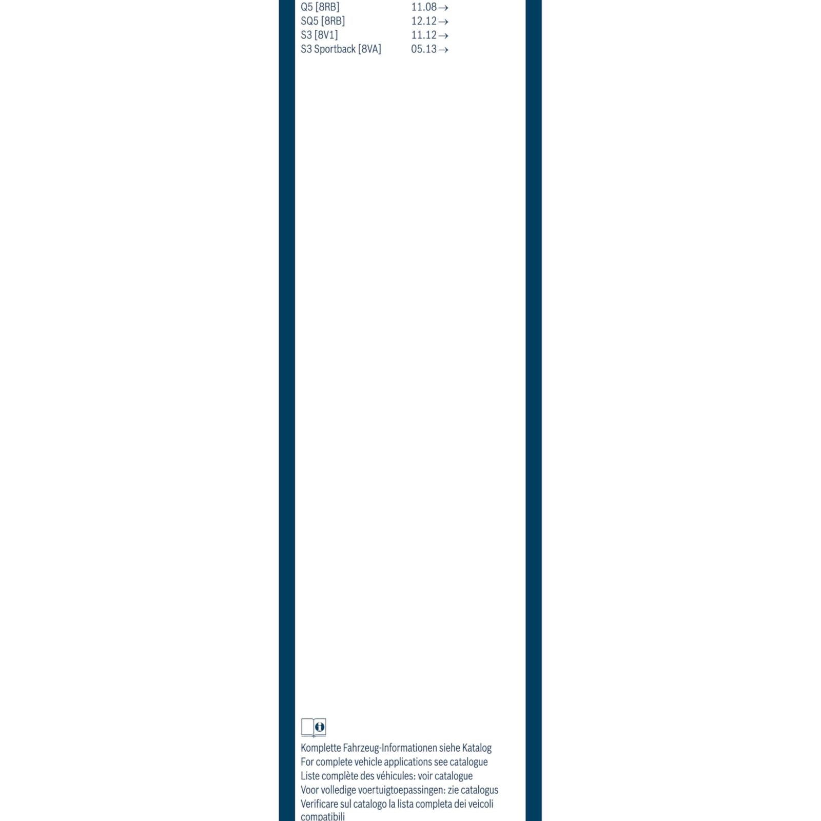 BOSCH A383H OE Specialty Rear Wiper Blade; 15" - Single