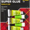 Scotch Super Glue Gel, 4-Pack of Single-Use Tubes, .017 oz Each, Fast Drying, No Run Gel Formula (AD119)