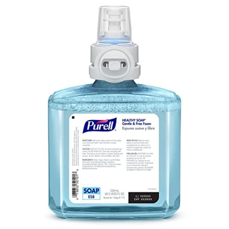 PURELL Brand HEALTHY SOAP Gentle and Free Foam, Fragrance Free, 1200 mL Refill for PURELL ES8 Automatic Soap Dispenser (Pack of 2) - 7772-02 - Manufactured by GOJO, Inc.