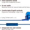 Panasonic ErgoFit Wired Earbuds, 3.5mm Jack In-Ear Headphones Wired with Dynamic Crystal-Clear Sound and Soft Ergonomic Custom-Fit Earpieces (S/M/L), for Phones and Laptops - RP-HJE120-N (Rose Gold)