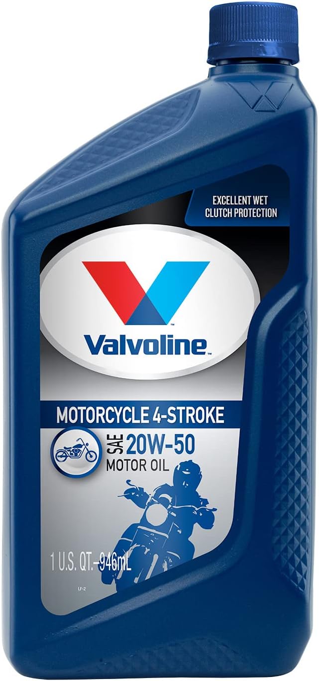 Valvoline 4-Stroke Motorcycle Full Synthetic SAE 10W-40 Motor Oil 1 QT (Pack of 3)