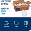 Tork Matic Paper Hand Towel Roll White H1, Universal, 100% Recycled Fiber, 6 Rolls x 700 ft, 290089