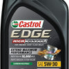 Castrol EDGE High Mileage 5W-30 Advanced Full Synthetic Motor Oil, 1 Quart