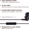 Panasonic ErgoFit Wired Earbuds, 3.5mm Jack In-Ear Headphones Wired with Dynamic Crystal-Clear Sound and Soft Ergonomic Custom-Fit Earpieces (S/M/L), for Phones and Laptops - RP-HJE120-N (Rose Gold)