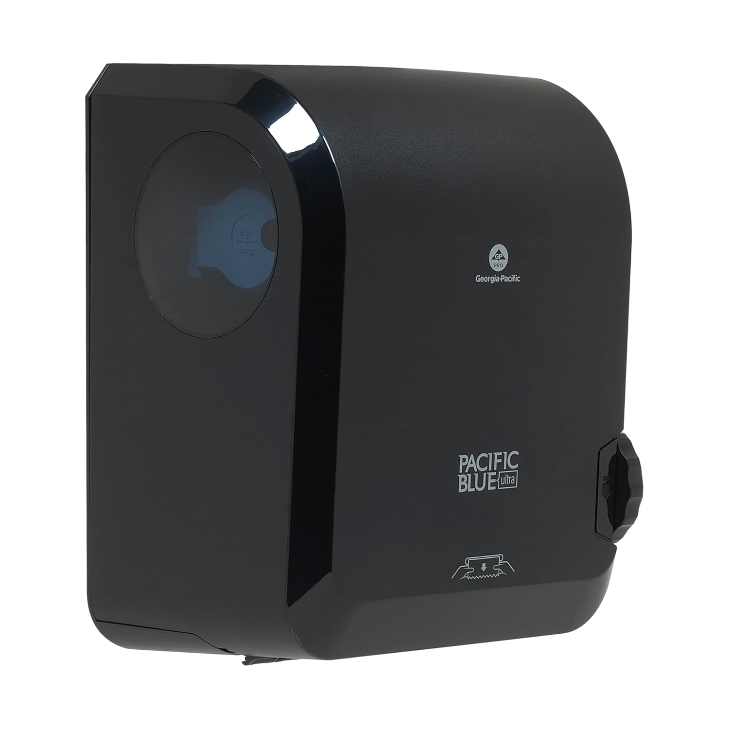 Pacific Blue Ultra 8" High-Capacity Mechanical Touchless Paper Towel Dispenser by GP PRO (Georgia-Pacific), Black, 59589, 12.9" W x 9" D x 16" H, 1 Dispenser