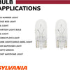 SYLVANIA - 194 Long Life Miniature - Bulb, Ideal for Interior Lighting – Trunk, Cargo and License Plate (Contains 2 Bulbs)