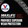 Valvoline Full Synthetic High Mileage with MaxLife Technology SAE 0W-20 Motor Oil 5 QT, Case of 3
