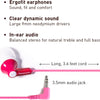 Panasonic ErgoFit Wired Earbuds, 3.5mm Jack In-Ear Headphones Wired with Dynamic Crystal-Clear Sound and Soft Ergonomic Custom-Fit Earpieces (S/M/L), for Phones and Laptops - RP-HJE120-N (Rose Gold)