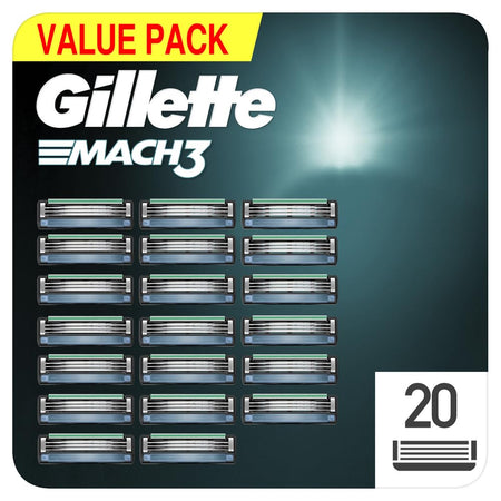 Gillette Mach3 Razor Refills for Men, 8 Razor Blade Refills