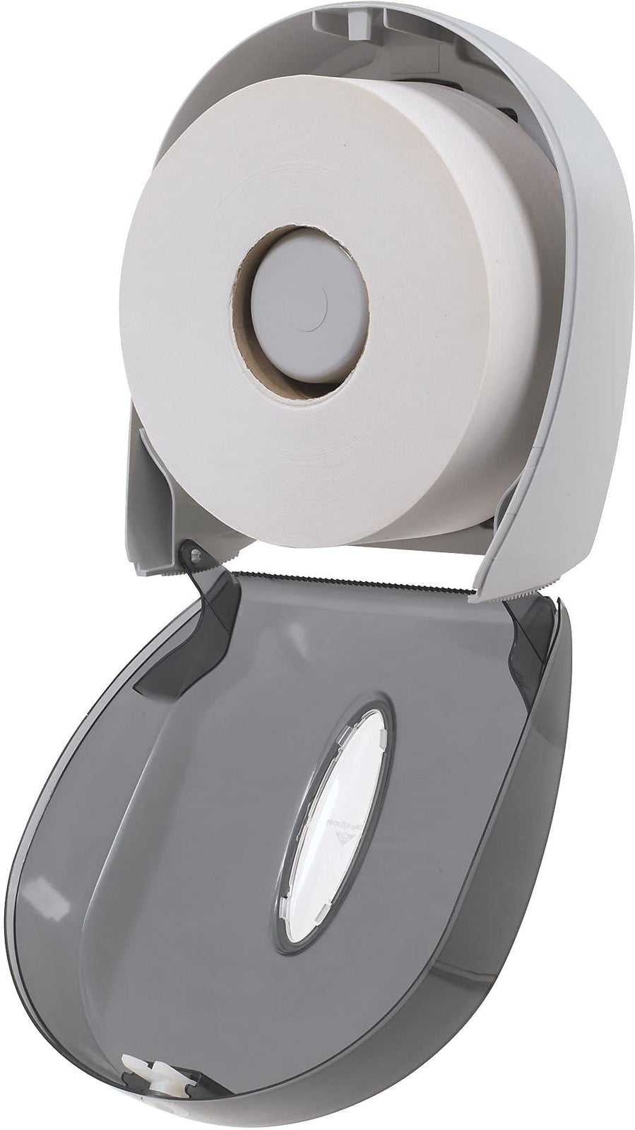 Georgia-Pacific Single-Roll Jumbo Toilet Paper Dispenser by GP PRO (Georgia-Pacific), Translucent Smoke, 59009, 10.610" W x 5.390" D x 11.290" H