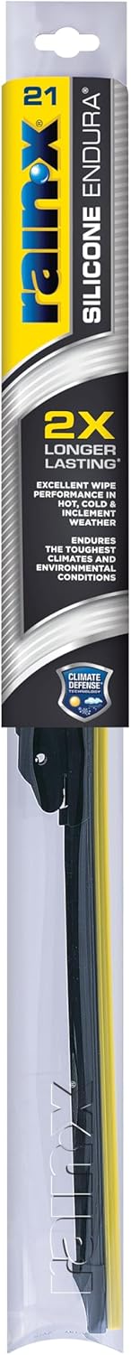 Rain-X Silicone AdvantEdge Wiper Blade 20" Windshield Wiper Blades Replacement, All-Weather Performance Lasts 2X Longer, Premium Beam, Installock Adapter for Easy Fit (Pack of 1)