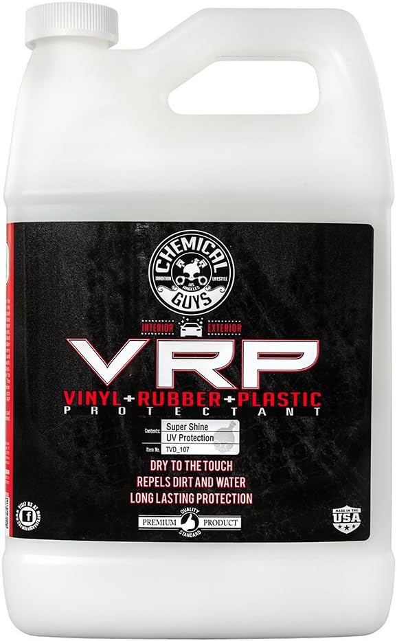 Chemical Guys VRP Vinyl, Rubber, and Plastic Dressing - Tire Dressing, Non-Greasy, Dry-to-the-Touch Shine for Tires, Trim, and More, Safe for Cars, Trucks, SUVs, RVs & More - 16 oz