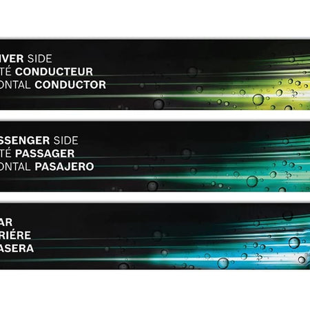 BOSCH 26A16A ICON Beam Wiper Blades - Driver and Passenger Side - Set of 2 Blades (26A & 16A)