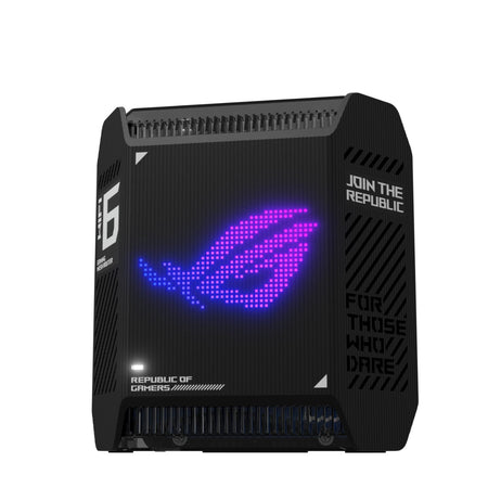 ASUS ROG Rapture GT6 (2PK) AX10000 Tri-Band WiFi 6 Gaming Mesh System, Covers up to 5,800 sq ft, 2.5 Gbps Port, Triple-Level Game Acceleration, UNII 4, Free Lifetime Internet Security, Black