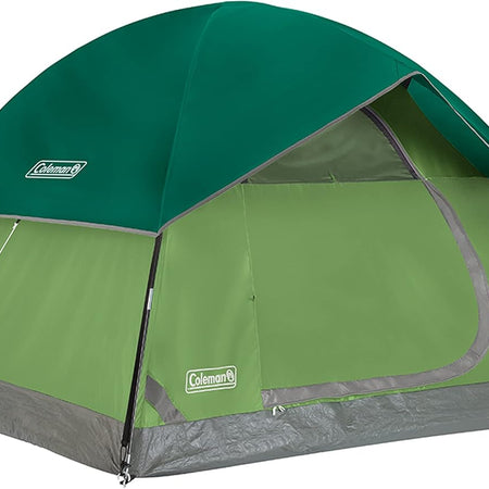 Coleman Sundome Camping Tent with Rainfly, 2/3/4/6 Person Tent Sets Up in 10 Mins, Weatherproof Shelter for Camping, Festivals, Backyard, Sleepovers, & More