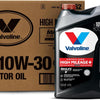 Valvoline Full Synthetic High Mileage with MaxLife Technology SAE 0W-20 Motor Oil 5 QT, Case of 3