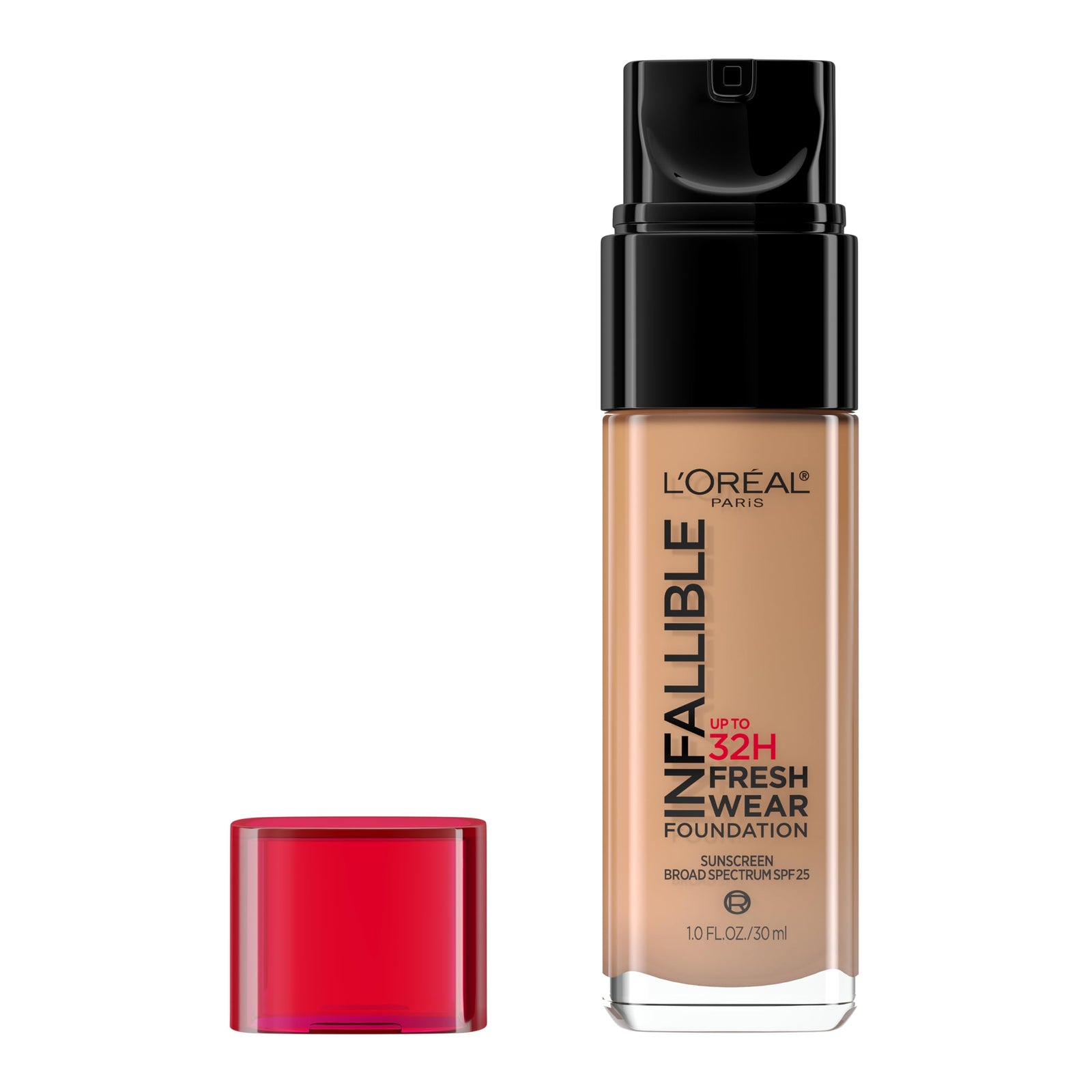 L'Oreal Paris Makeup Infallible Up to 32 Hour Fresh Wear Lightweight Foundation, 440 Natural Rose, 1 Fl Oz, Packaging May Vary