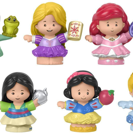 Fisher-Price Little People Toddler Toys Disney Princess Story Duos 8-Piece Figure Set for Pretend Play Kids Ages 18+ Months