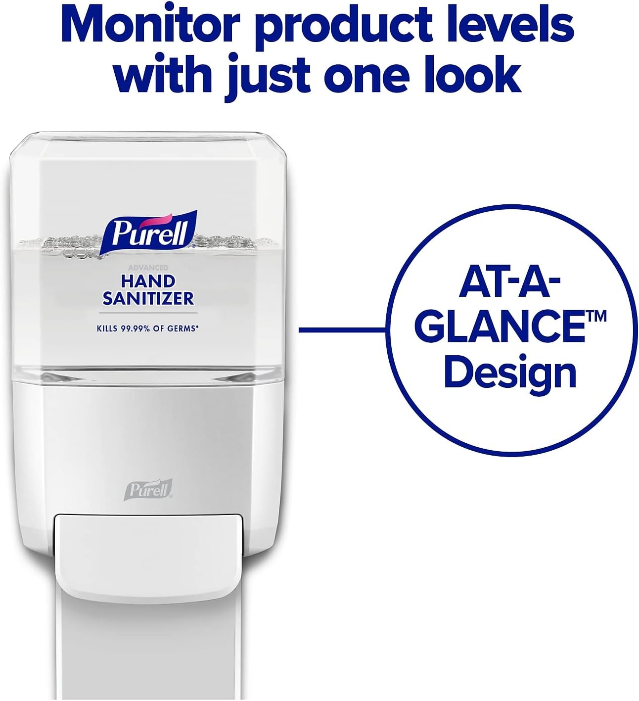 PURELL ES4 Manual Hand Sanitizer Dispenser, White, Compatible with 1200 mL PURELL ES4 Hand Sanitizer Refills (Pack of 1) - 5020-01