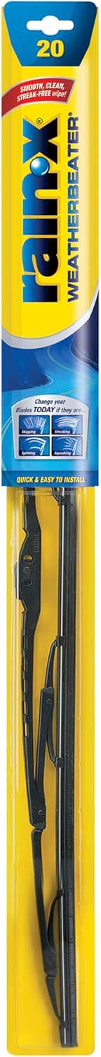 Rain-X 820146 WeatherBeater Wiper Blades, 24" and 20" Windshield Wipers (Pack of 2), Automotive Replacement Windshield Wiper Blades That Meet Or Exceed OEM Quality And Durability Standards