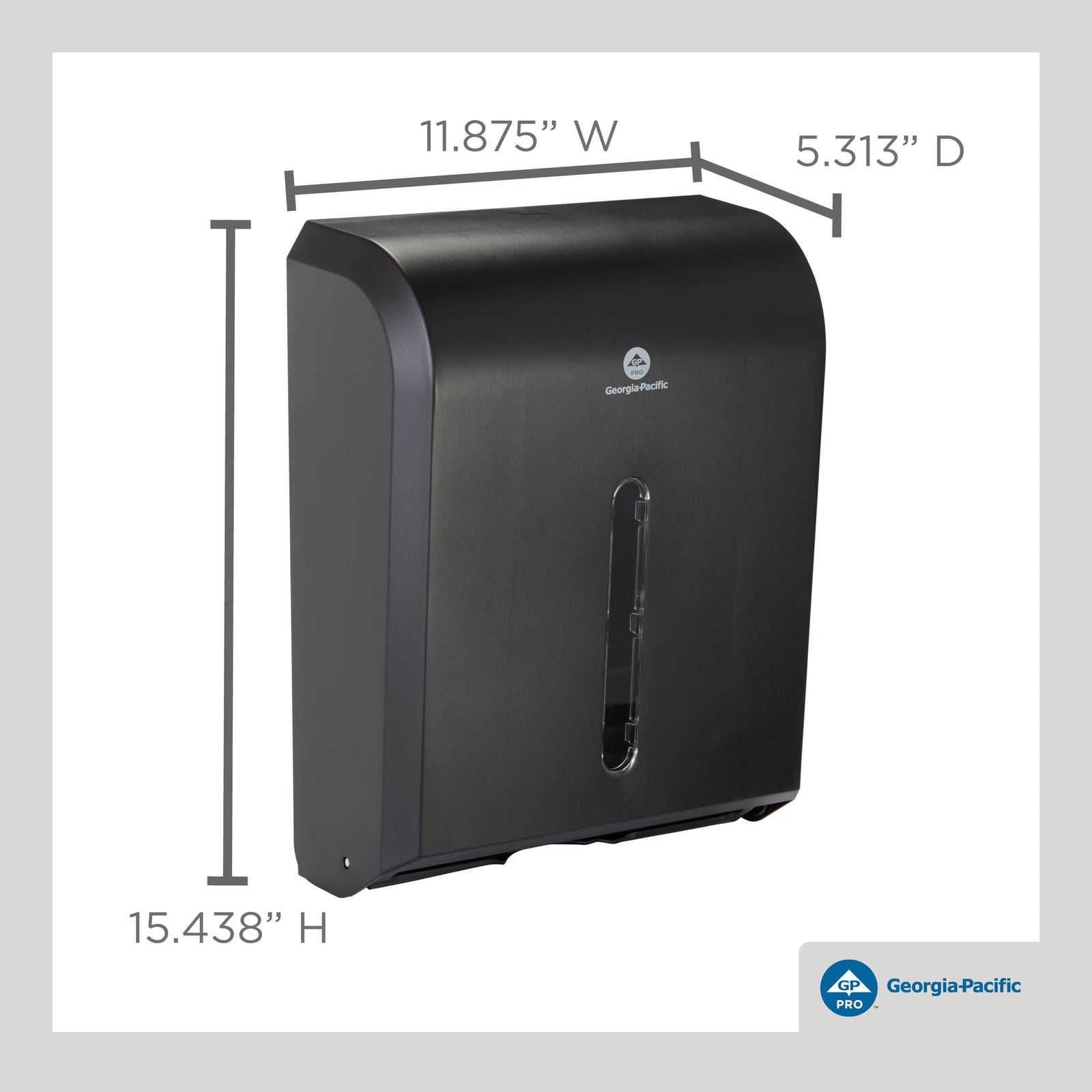 Georgia-Pacific Combi-Fold Paper Towel Dispenser, Black