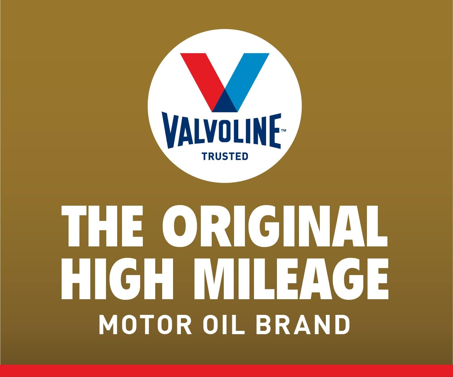 Valvoline Full Synthetic High Mileage with MaxLife Technology SAE 0W-20 Motor Oil 5 QT, Case of 3