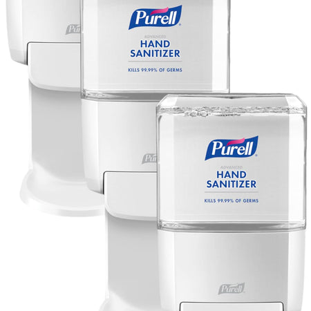 PURELL ES4 Manual Hand Sanitizer Dispenser, White, Compatible with 1200 mL PURELL ES4 Hand Sanitizer Refills (Pack of 3) - 5020-01