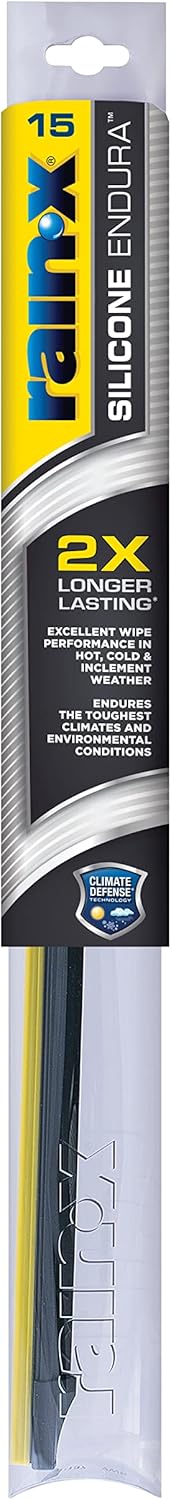 Rain-X Silicone AdvantEdge Wiper Blade 20" Windshield Wiper Blades Replacement, All-Weather Performance Lasts 2X Longer, Premium Beam, Installock Adapter for Easy Fit (Pack of 1)