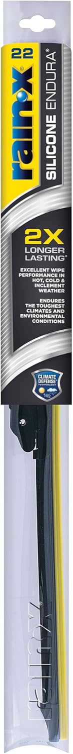 Rain-X Silicone AdvantEdge Wiper Blade 20" Windshield Wiper Blades Replacement, All-Weather Performance Lasts 2X Longer, Premium Beam, Installock Adapter for Easy Fit (Pack of 1)