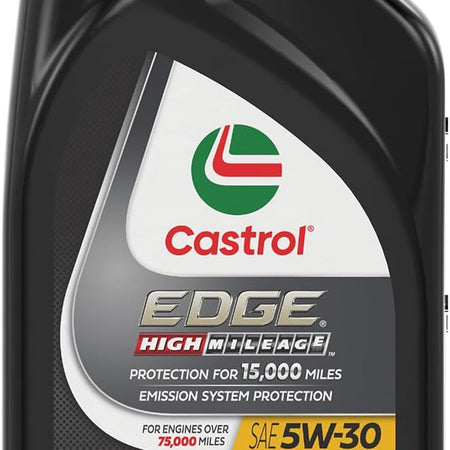Castrol EDGE High Mileage 5W-30 Advanced Full Synthetic Motor Oil, 1 Quart
