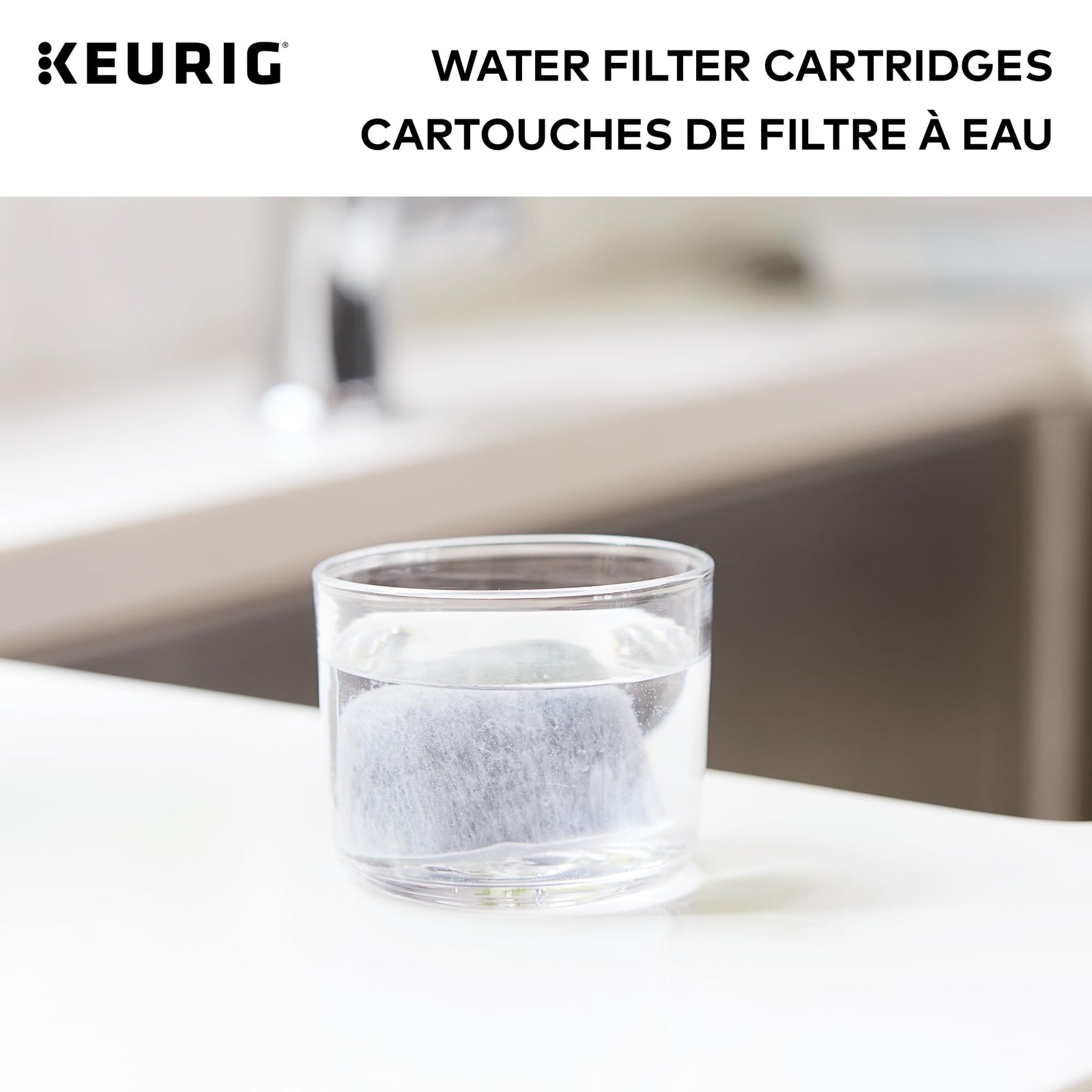 Keurig Water Filter Refill Cartridges, Replacement Water Filter Cartridges, Compatible with 2.0 K-Cup Pod Coffee Makers, 2 Count